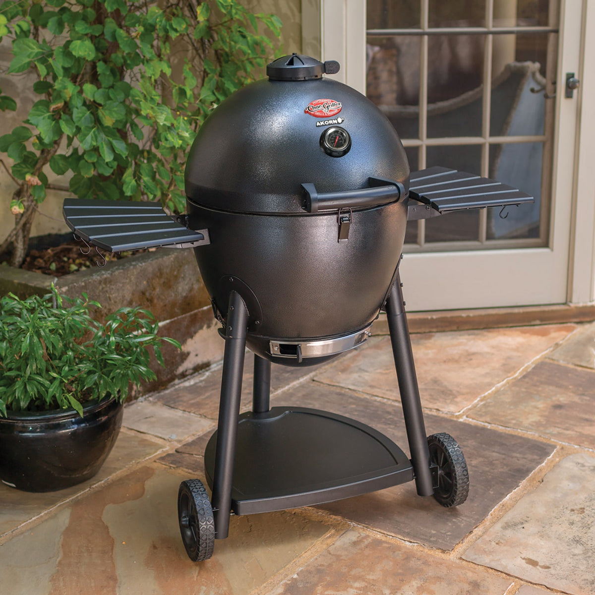 AKORN® Kamado Grill, Cover, Smokin' Stone, Chimney Bundle