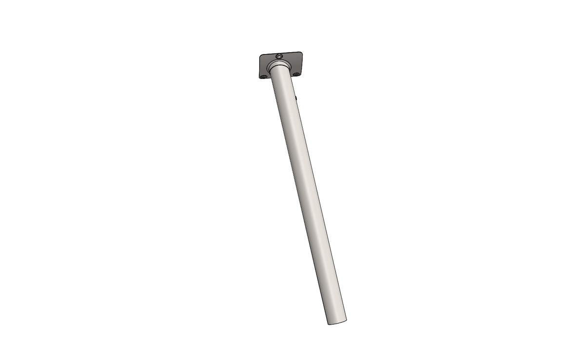 Leg Cart Leg, Long, Front, 1733