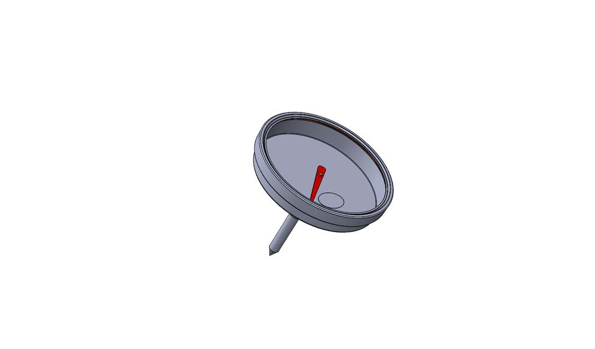 Thermometer W/Wingnut And Washer, 8250