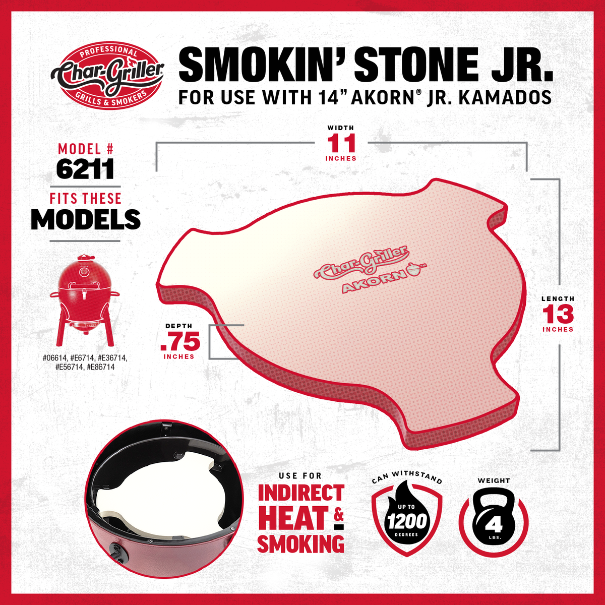 AKORN® Jr. Smokin' Stone