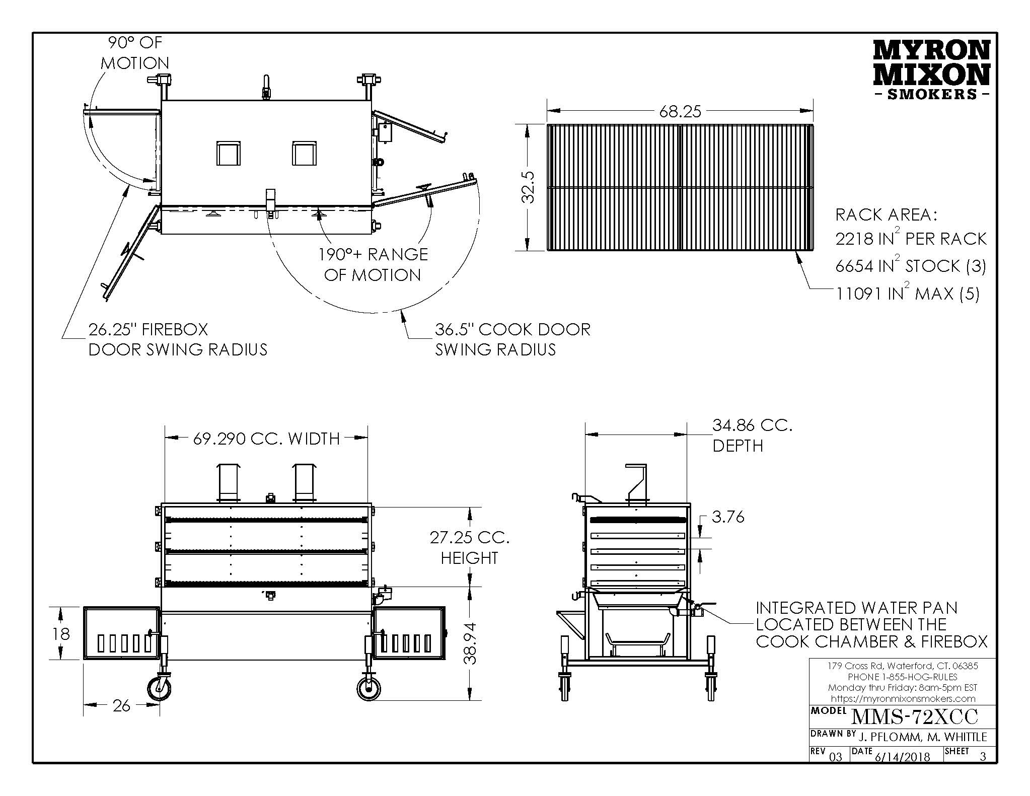 H2O Smoker - Myron Mixon Smokers-72XC