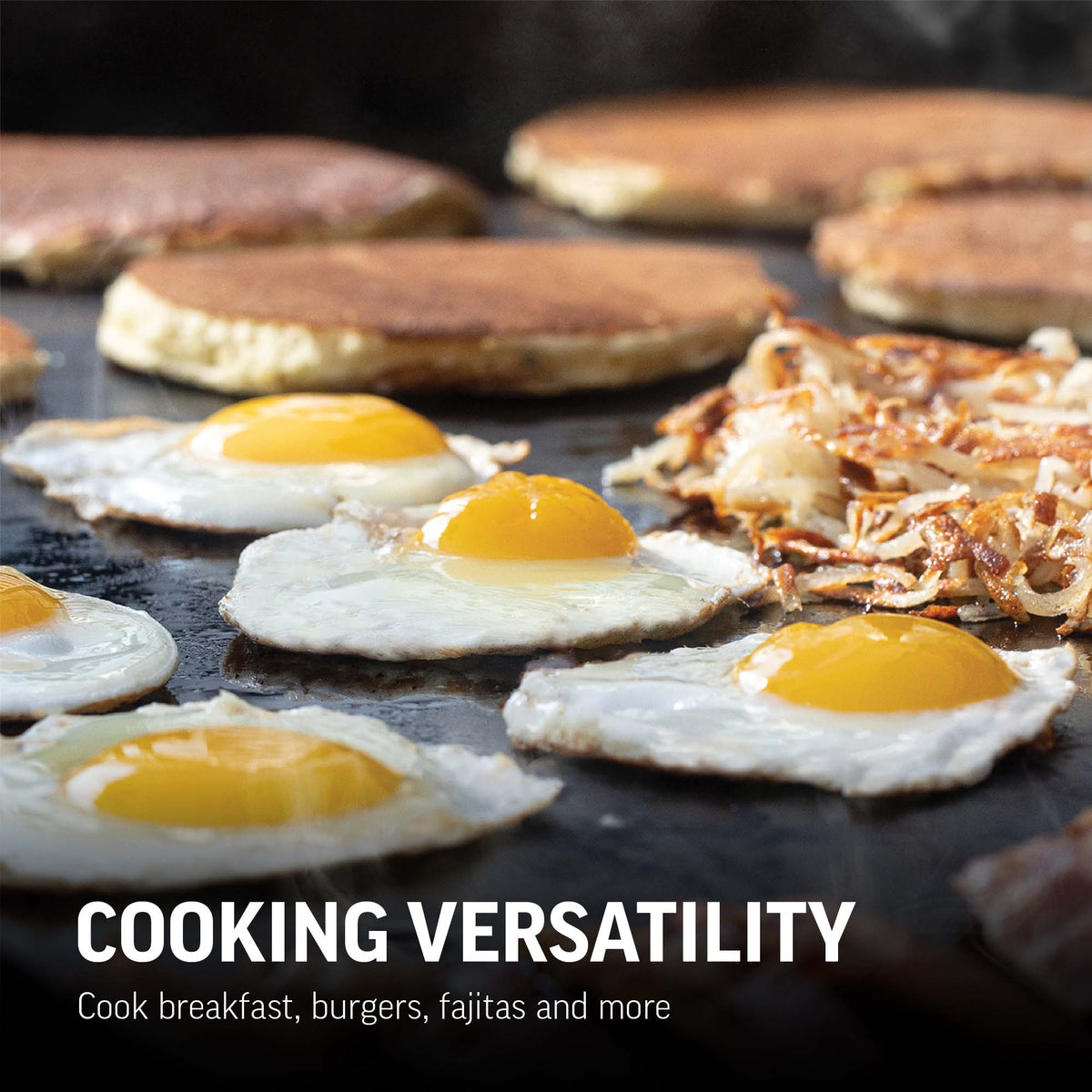 Flat Iron® Portable Gas Griddle, Cover, and Griddle Stand Bundle