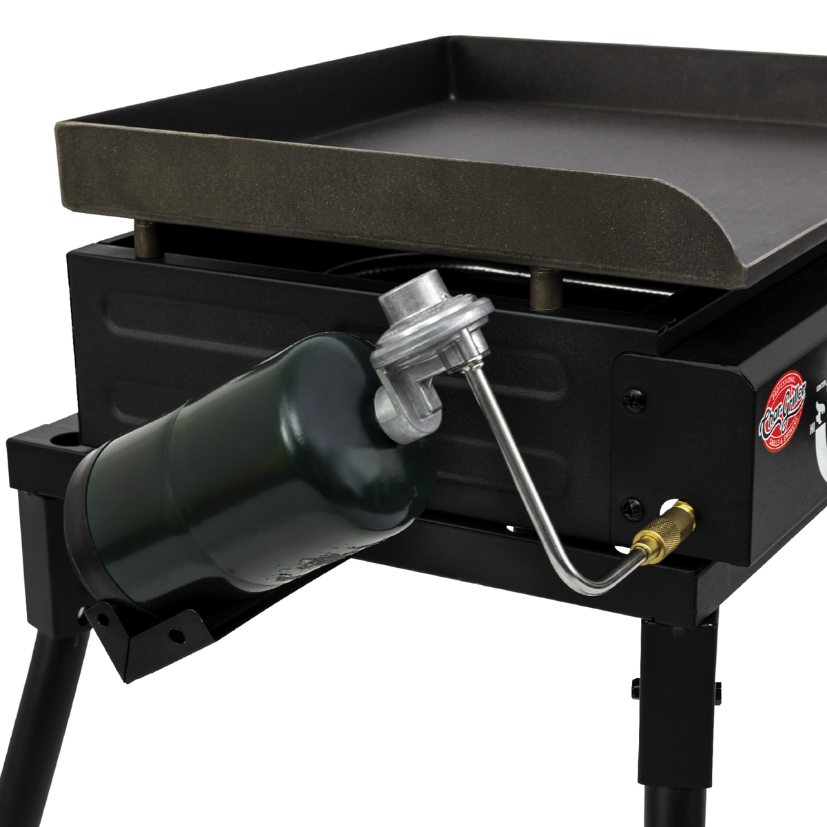 Flat Iron® Portable Gas Griddle, Cover, and Griddle Stand Bundle