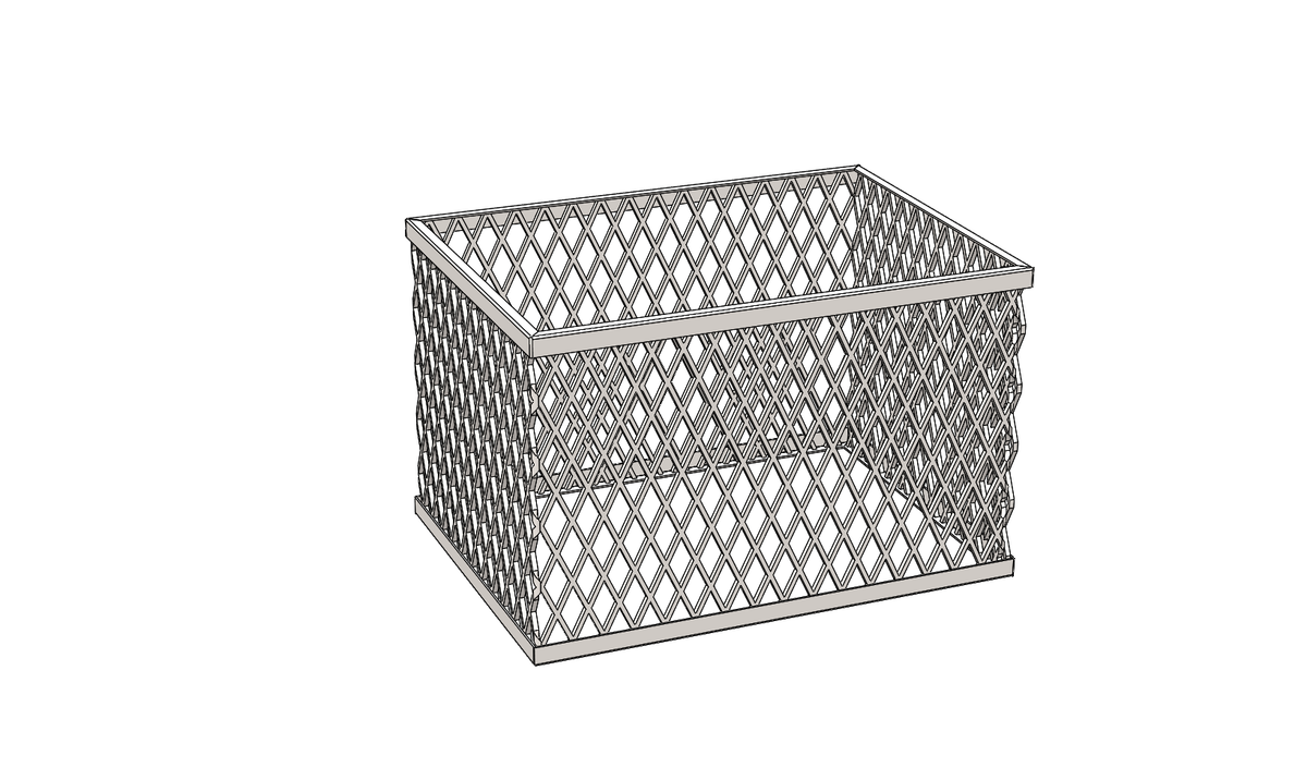 Welded Assembly, Basket, Charcoal