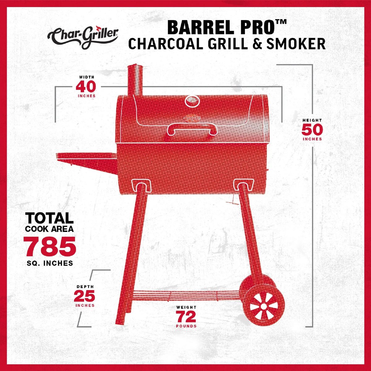 Barrel Pro Charcoal Barrel Grill