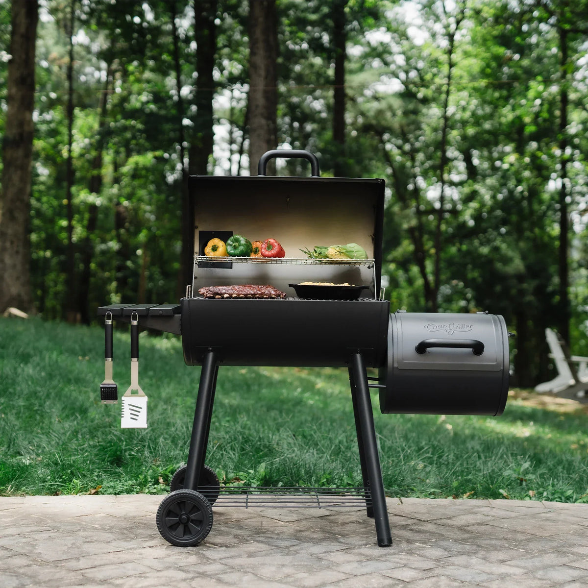 Smokin' Pro™ Barrel Grill and Offset Smoker