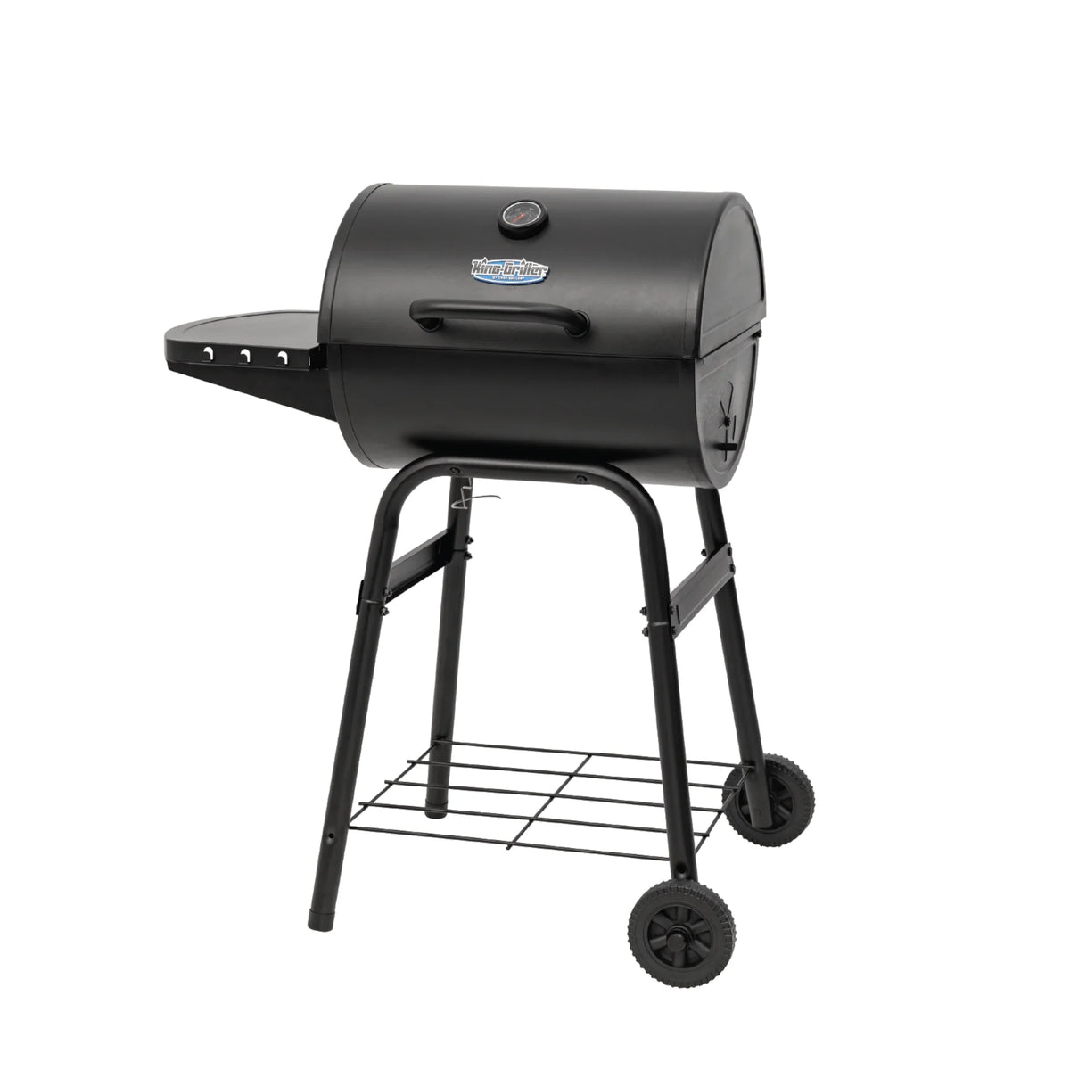 King-Griller™ Gambler™ Barrel Style Charcoal Grill