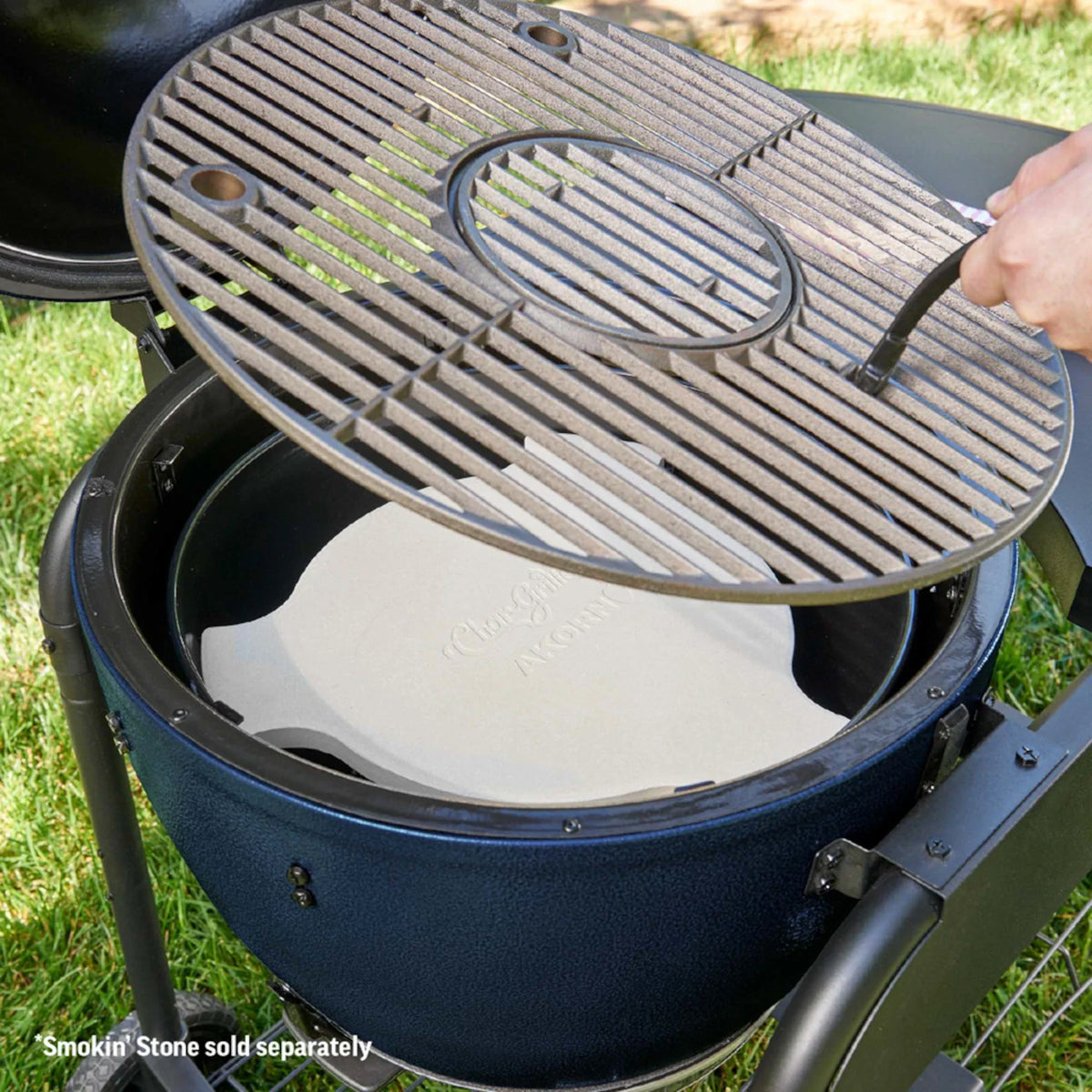 AKORN® Kamado Grill with Cart, Sapphire