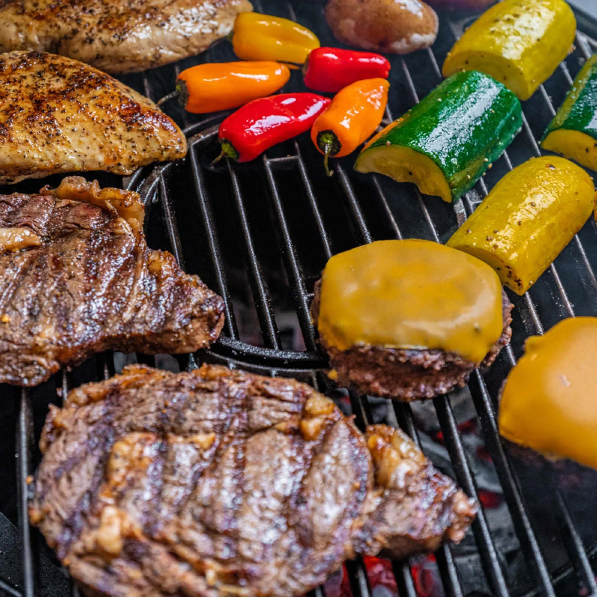 AKORN® Kamado Charcoal Grill, Sapphire Blue