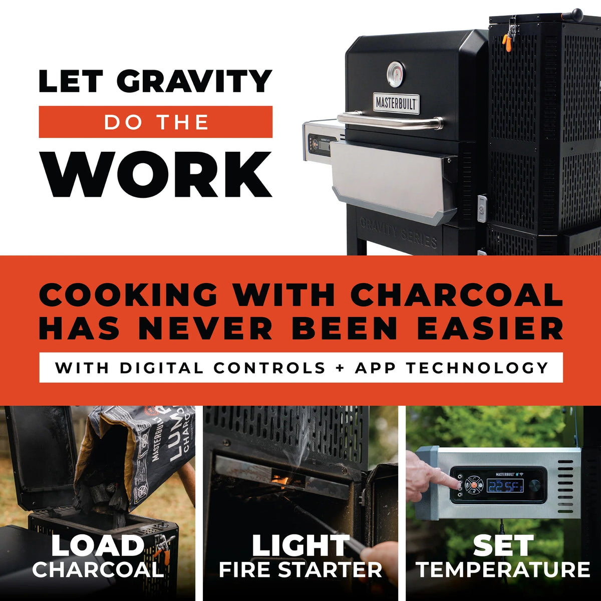 Gravity Series® 800 Digital Charcoal Griddle + Grill + Smoker