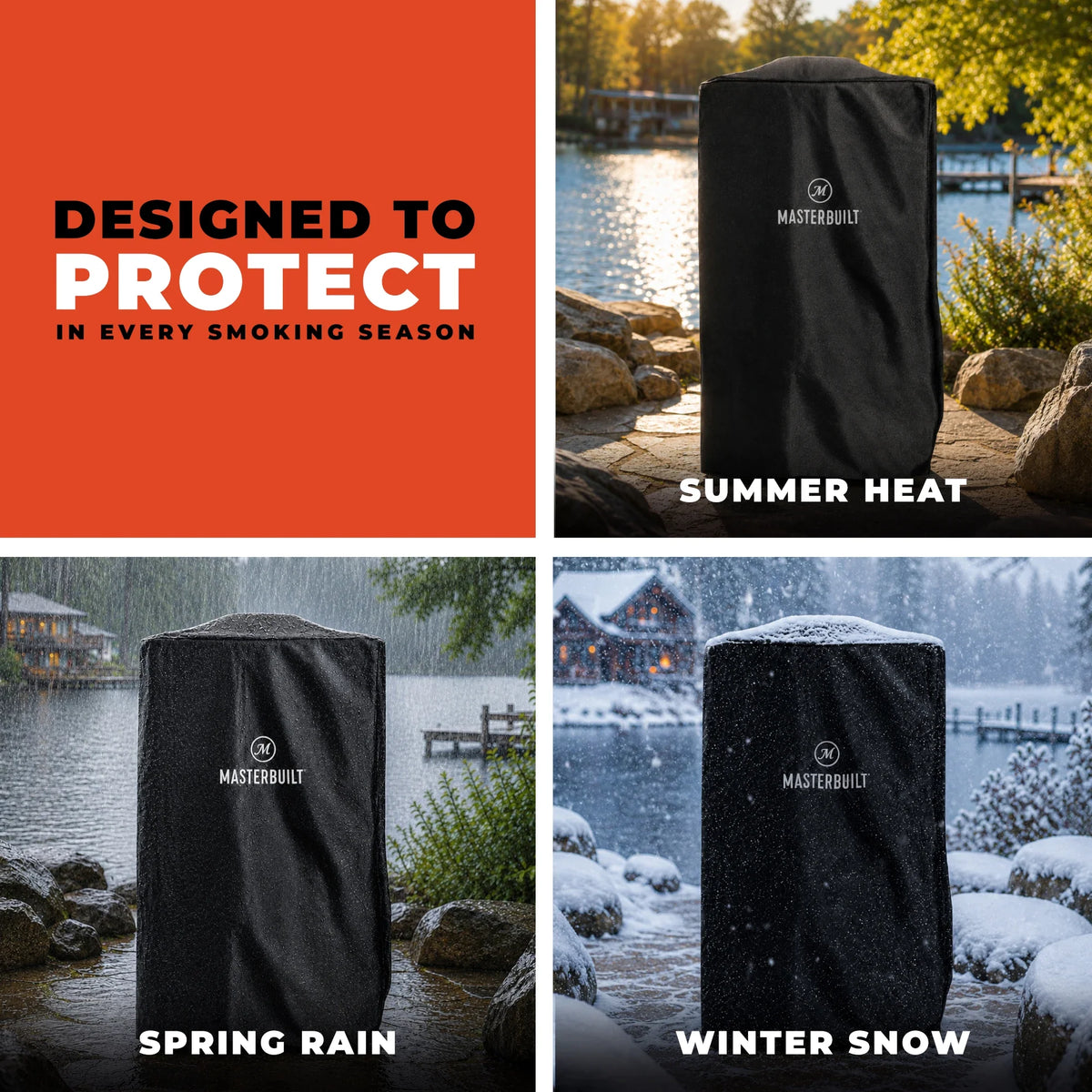 40-Inch Universal Vertical Smoker Cover