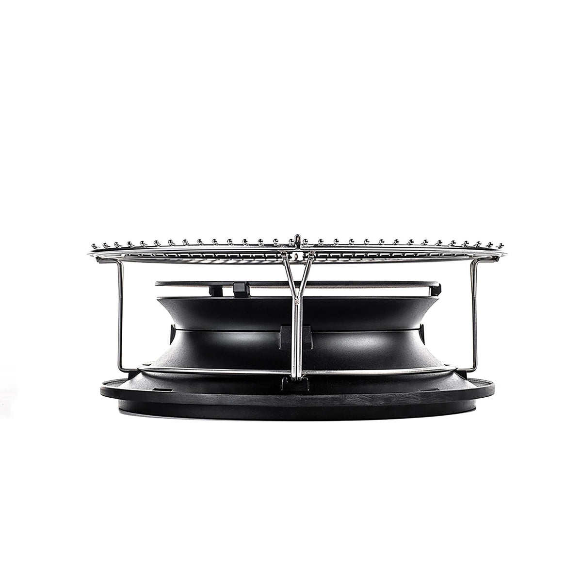 SloRoller with stainless steel grate attachment side view