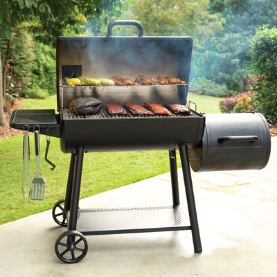 Smokin’ Champ® Barrel Grill and Offset Smoker