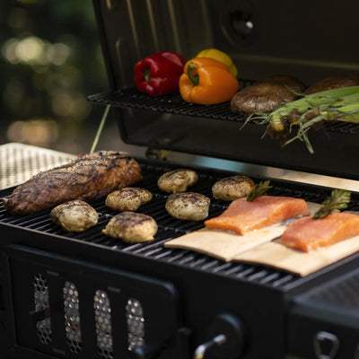 Classic Cart Style Charcoal Grill with Cover and Charcoal Bundle
