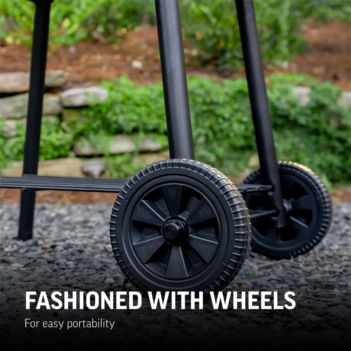 Wrangler® Charcoal Grill with Metal Shelves