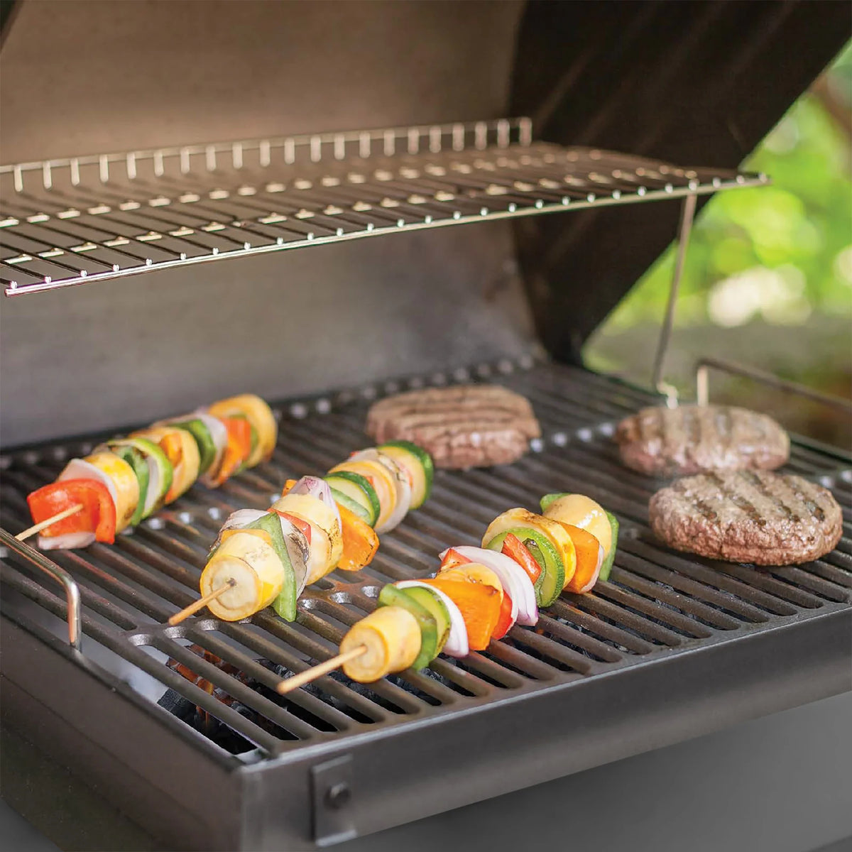 Wrangler® Charcoal Grill with Metal Shelves