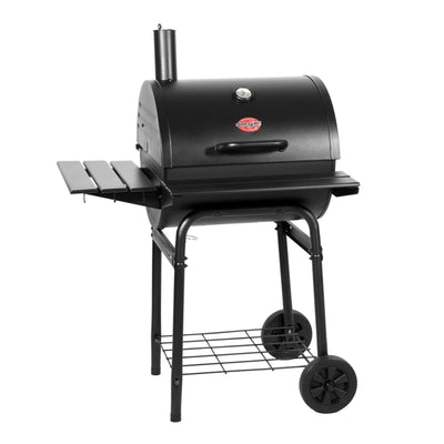 Wrangler® Charcoal Grill with Metal Shelves