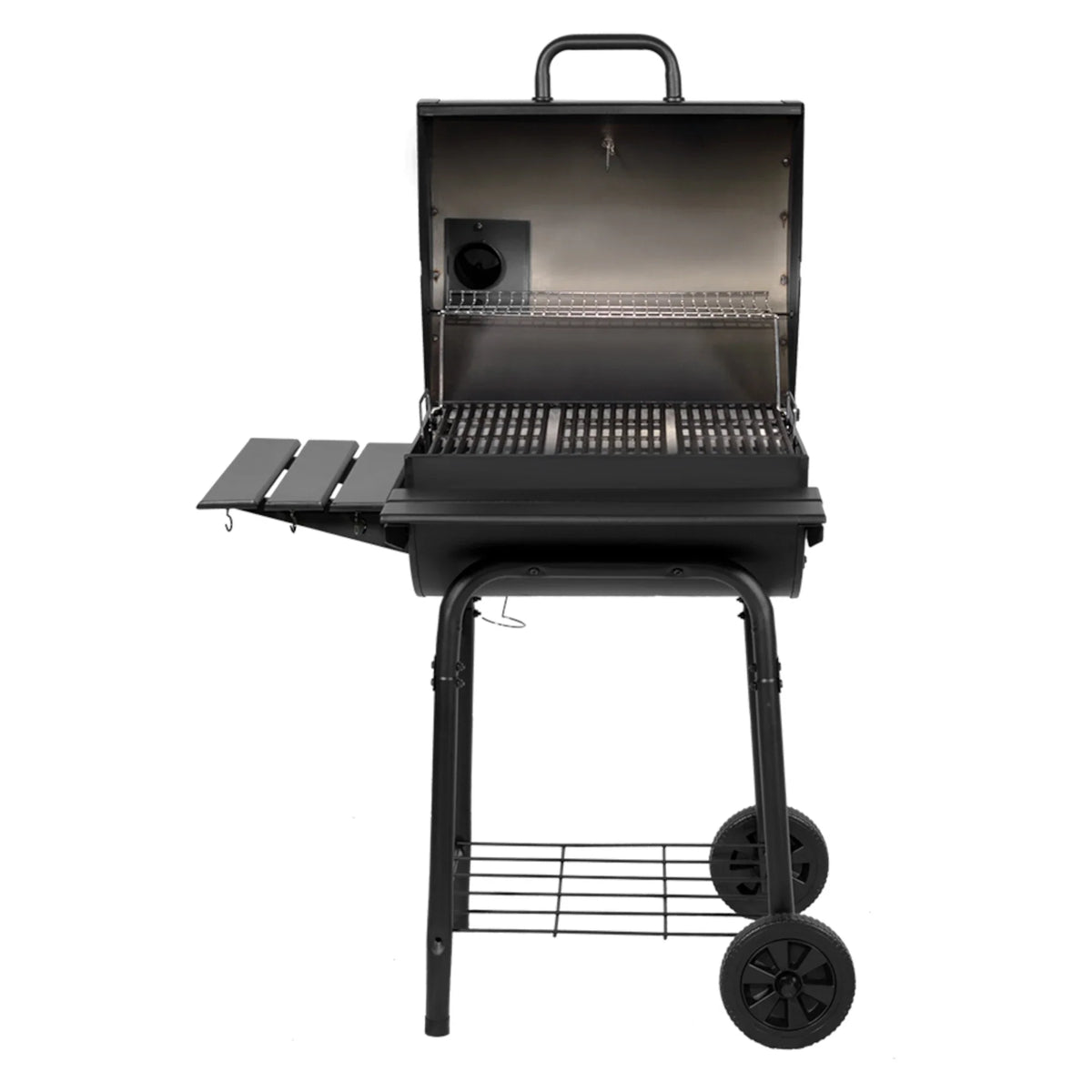 Wrangler® Charcoal Grill with Metal Shelves