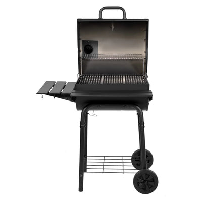 Wrangler® Charcoal Grill with Metal Shelves