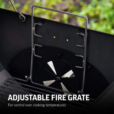 Wrangler® Charcoal Grill with Metal Shelves