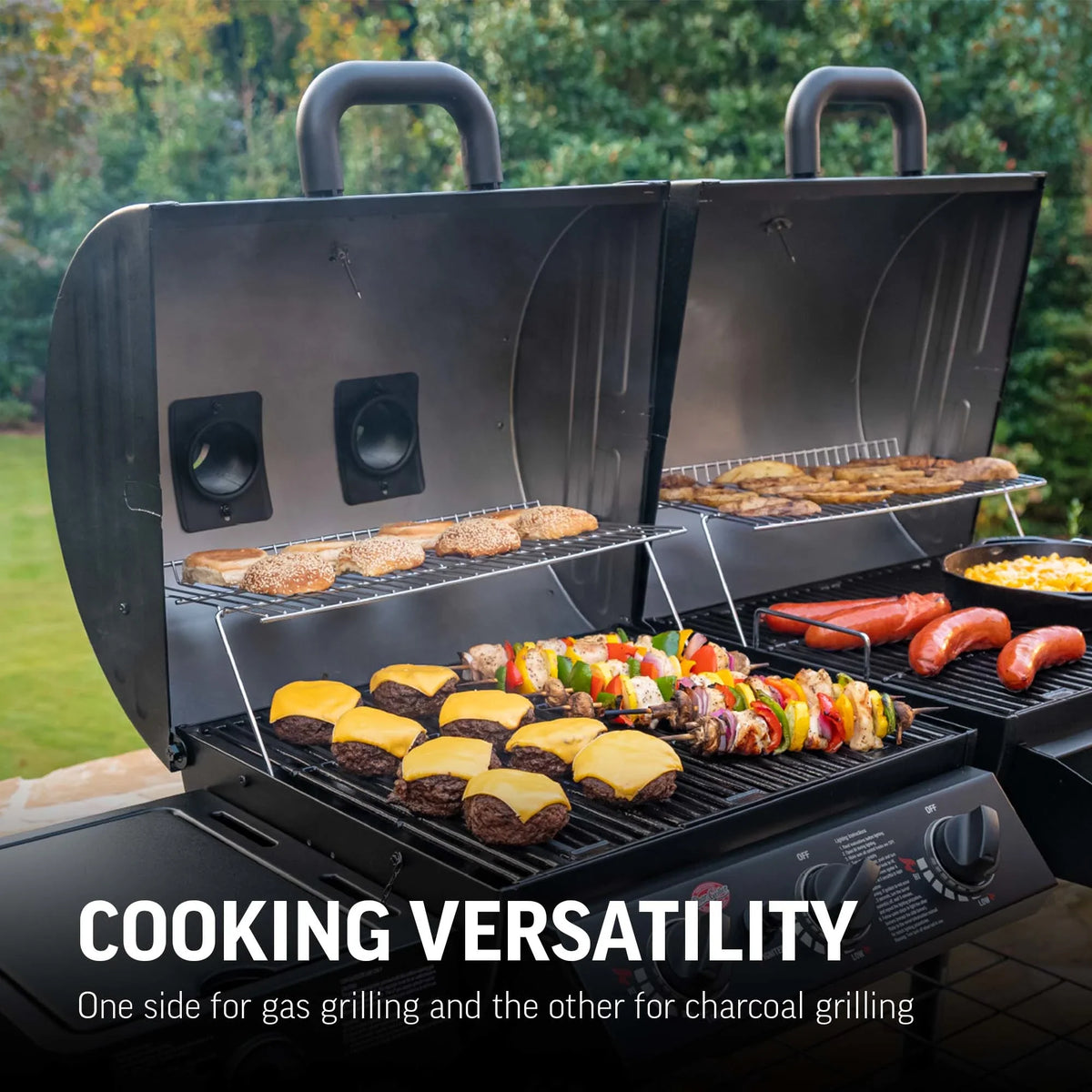 Texas Trio® Gas & Charcoal Grill