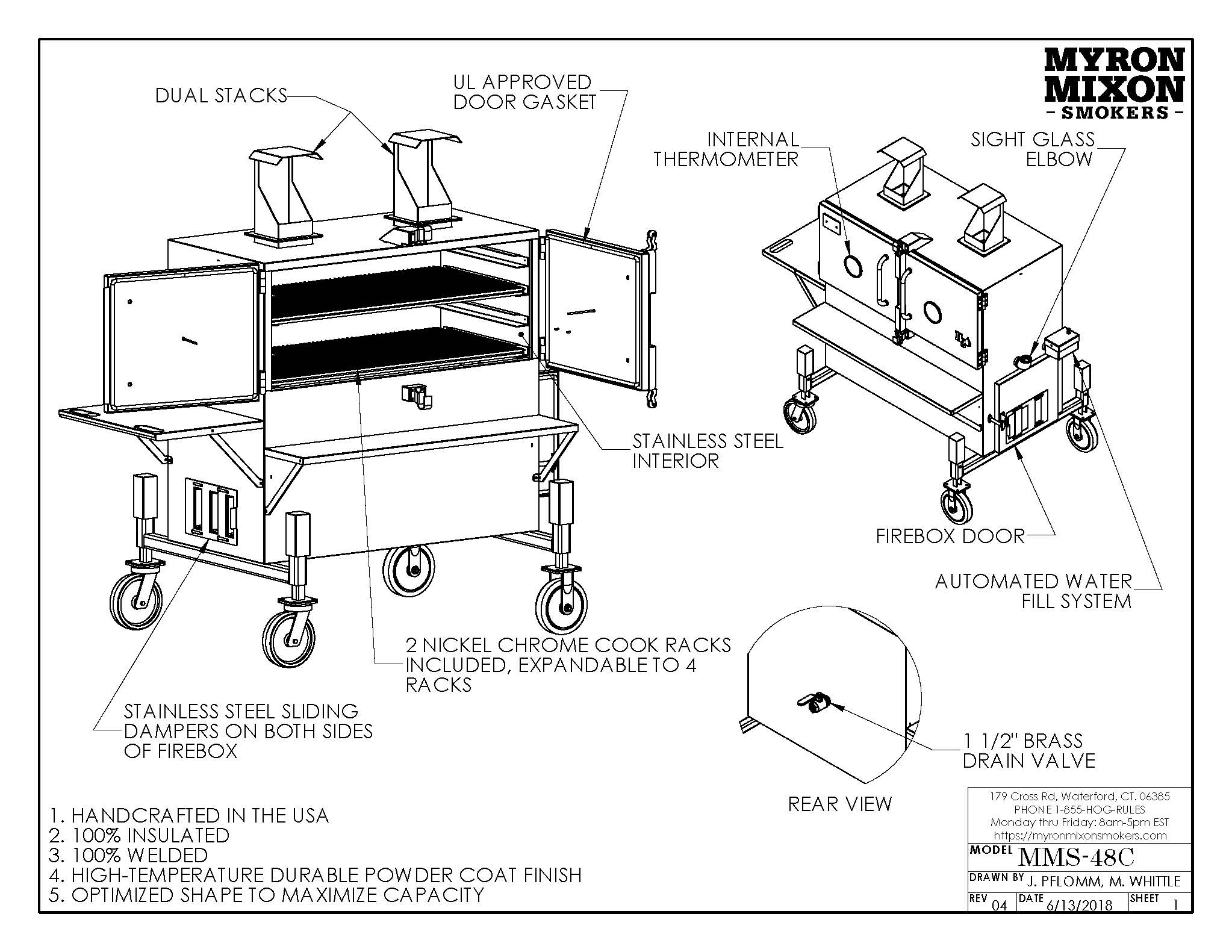 H2O Water Smoker - Myron Mixon Smokers-48