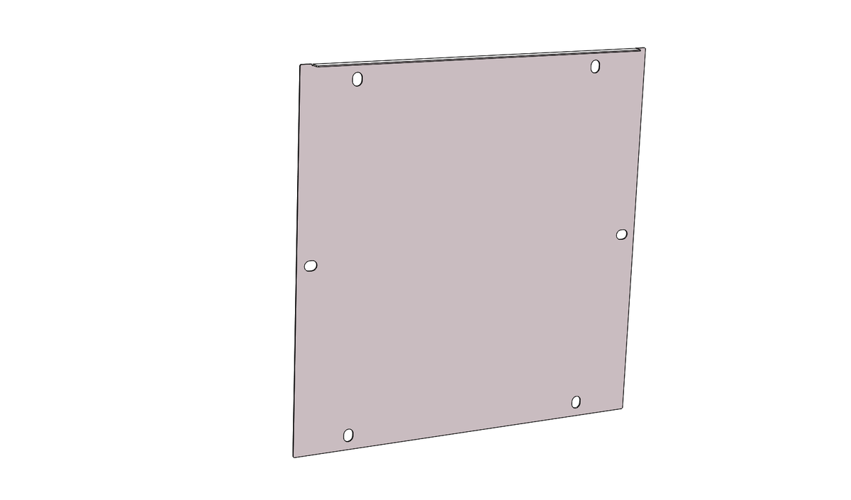 Kit, Bottom Half Hopper Rear Cover, Gravity Fed
