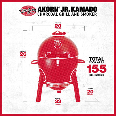 AKORN® Jr. Kamado Charcoal, Black