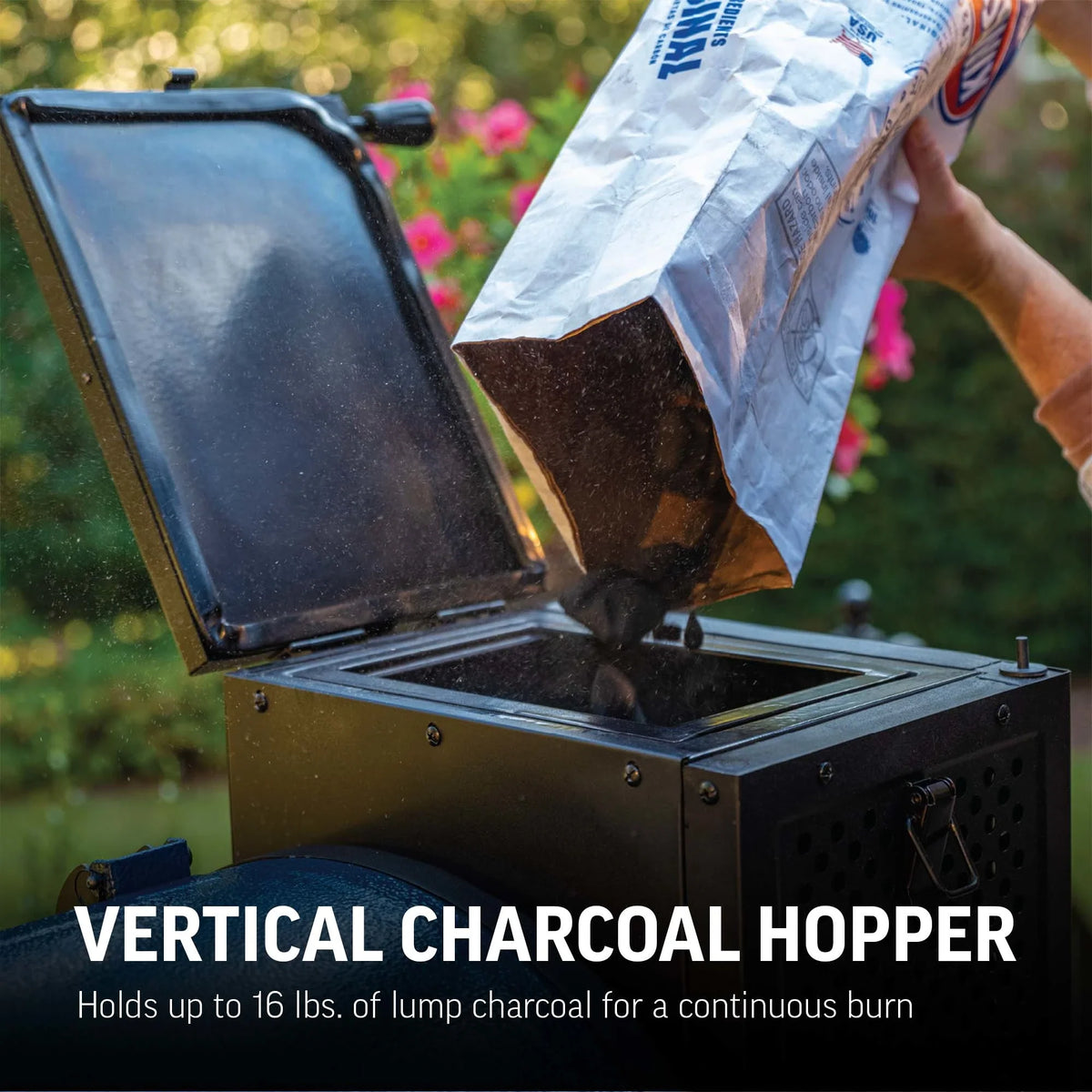 Gravity Fed 980 Charcoal Grill in Red
