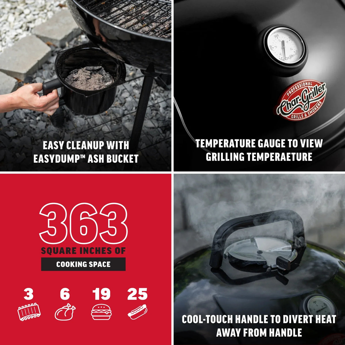 22-inch Kettle Charcoal Grill and Smoker