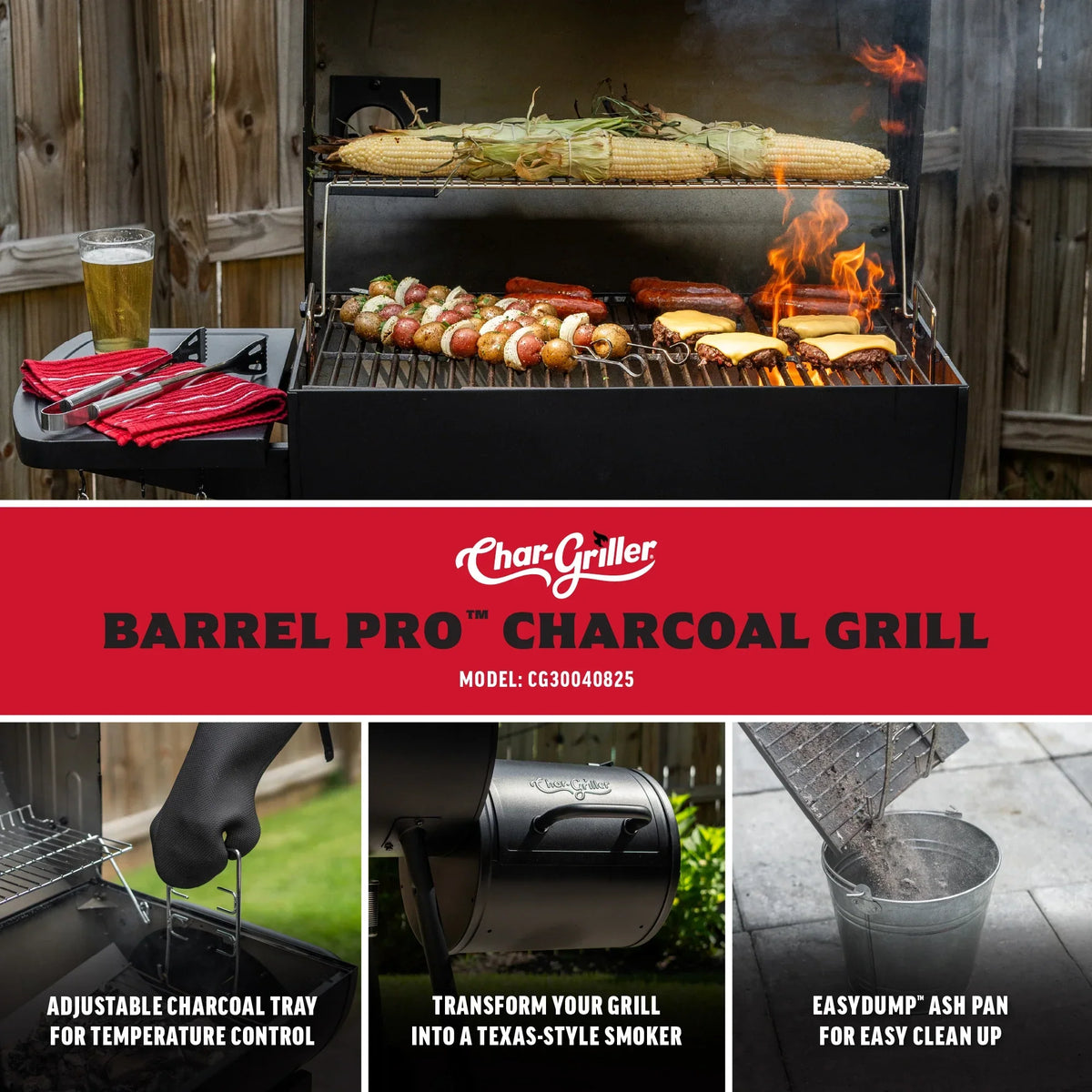 Barrel Pro Charcoal Barrel Grill