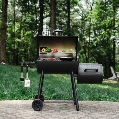 Smokin' Pro™ Barrel Grill and Offset Smoker