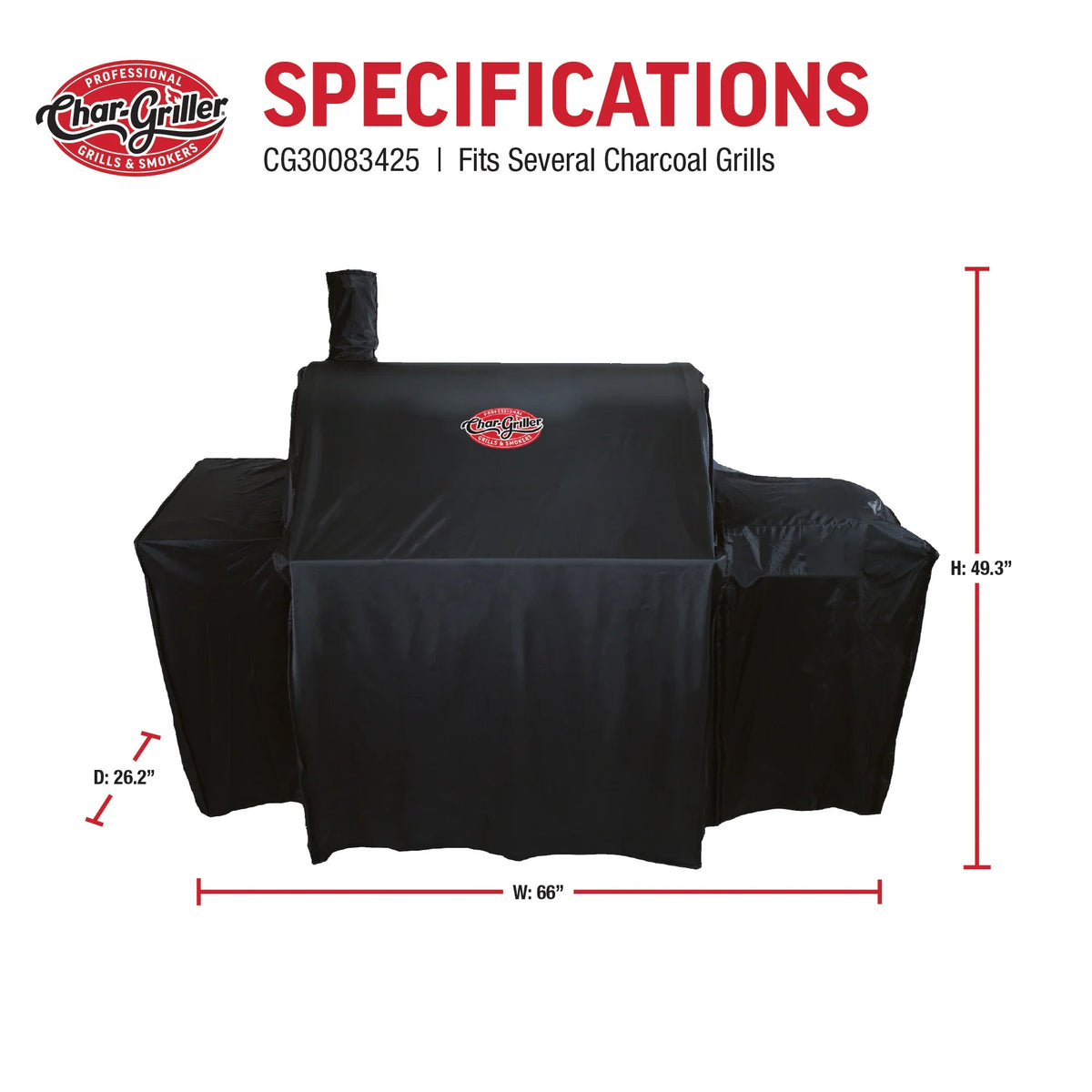 Universal Barrel Grill and Offset Smoker Cover