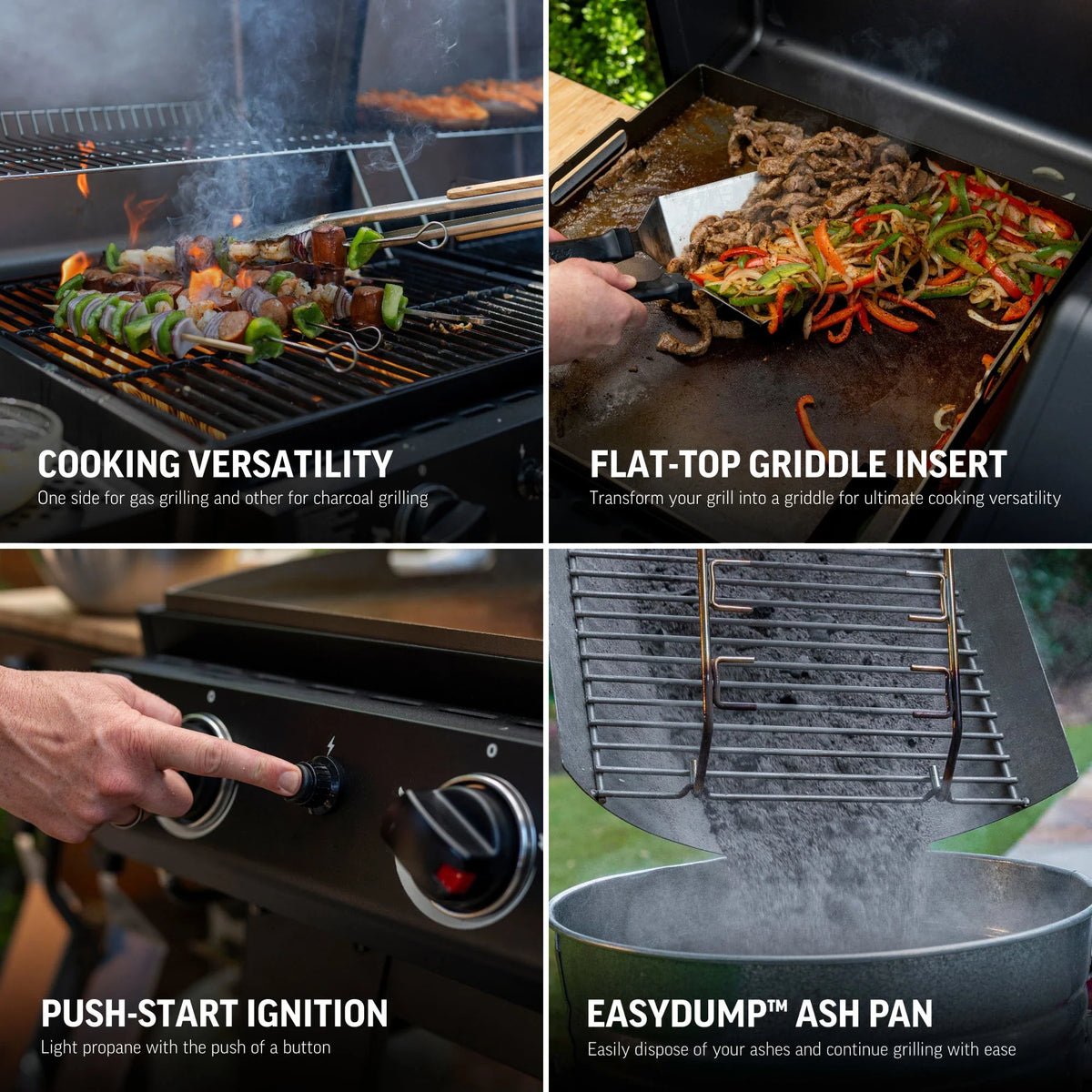 FlexFuel™ Plus Grill, Griddle and Smoker