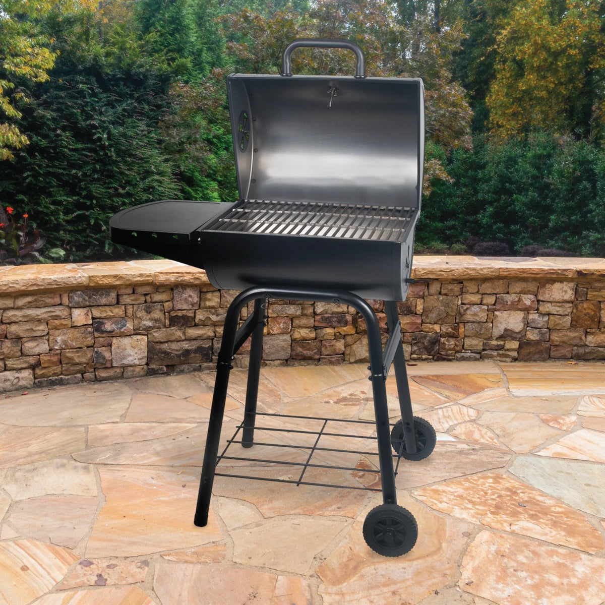 King-Griller™ Gambler™ Barrel Style Charcoal Grill