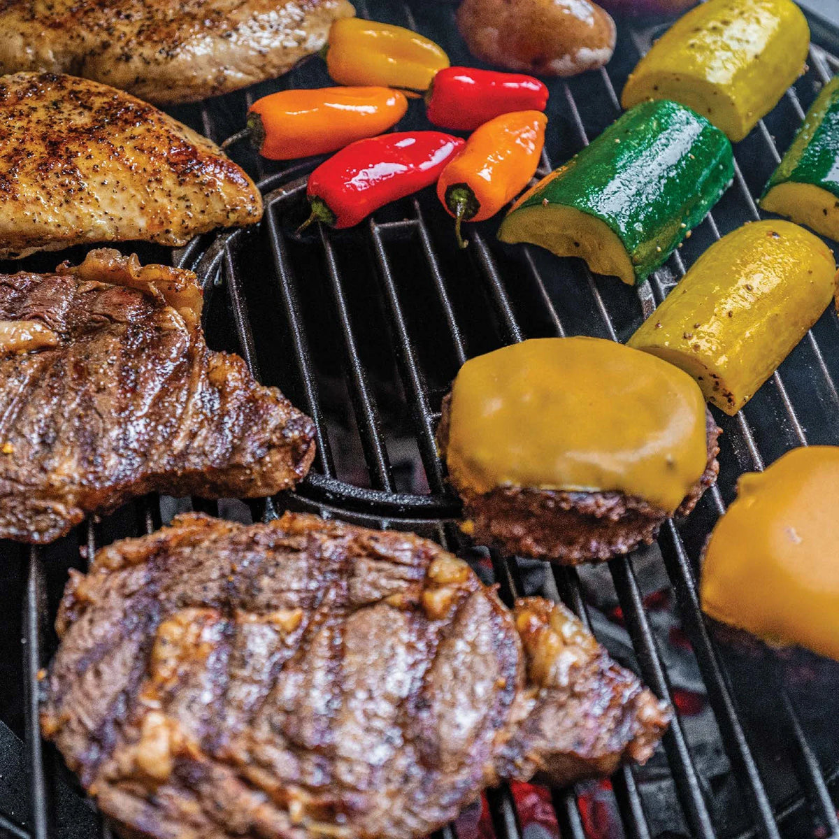 AKORN® Kamado Grill with Cart, Ash