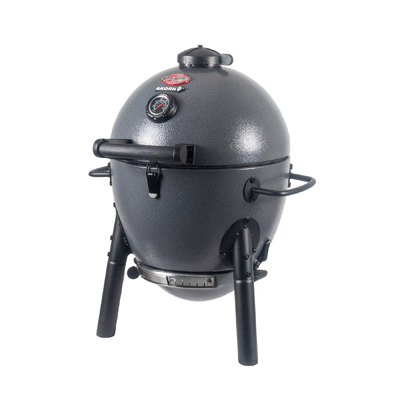 AKORN® Jr. Kamado Grill, Smokin' Stone, Cover, Chimney Bundle