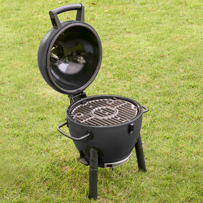 AKORN® Jr. Kamado Grill, Smokin' Stone, Cover, Chimney Bundle