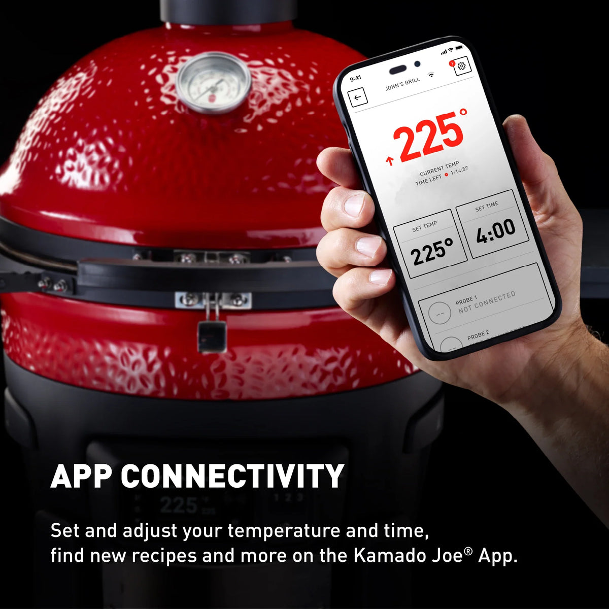 Konnected Joe™ Digital Charcoal Grill and Smoker