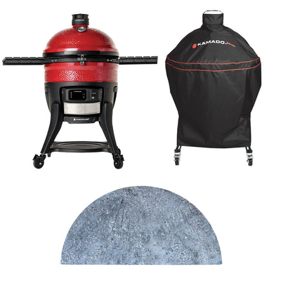 Big Joe® Konnected Joe™ Grill with Soapstone and Cover Bundle