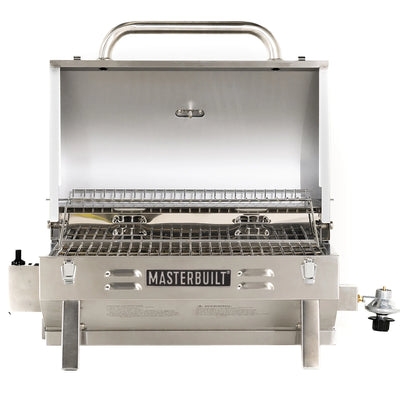 Stainless Steel 1-Burner Propane Gas Tabletop Grill