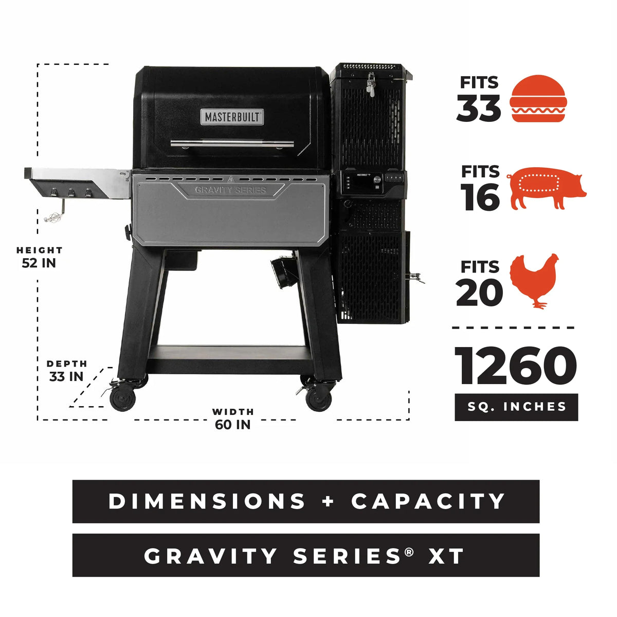 Gravity Series® XT Digital Charcoal Grill + Smoker with Cover Bundle