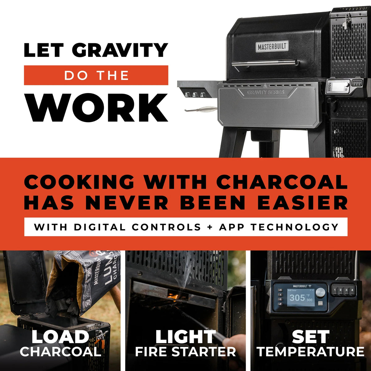 Gravity Series® XT Digital Charcoal Grill + Smoker with Cover Bundle