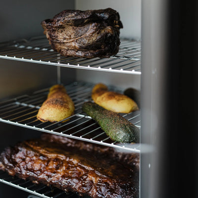 30-Inch Analog Electric Smoker with Legs and Cover Bundle