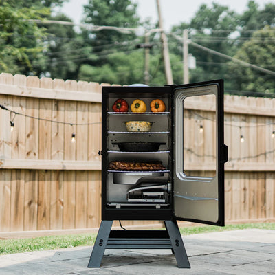 30-Inch Digital Electric Smoker with Window and Legs