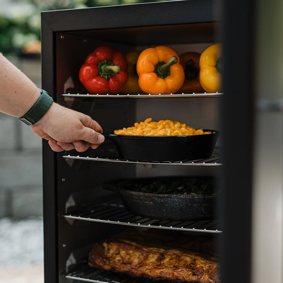 30-Inch Digital Electric Smoker with Window and Legs