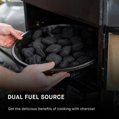 30-inch Dual Fuel Propane and Charcoal Smoker