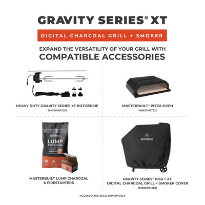 Gravity Series® XT Digital Charcoal Grill + Smoker with Cover Bundle