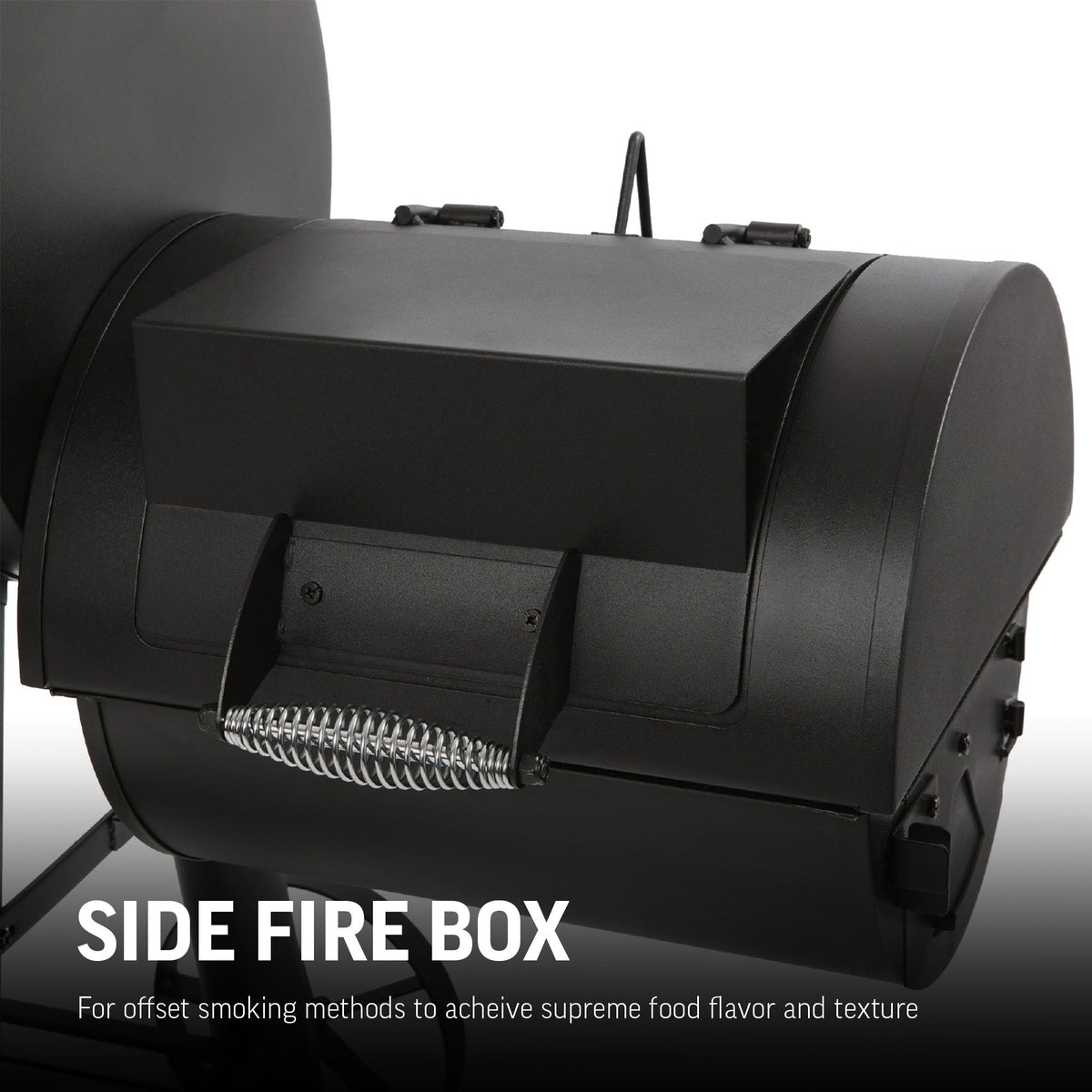 Competition Pro™ Offset Smoker Charcoal Grill how it works photo