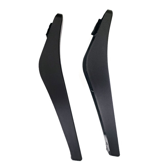 2 curved, black cart legs